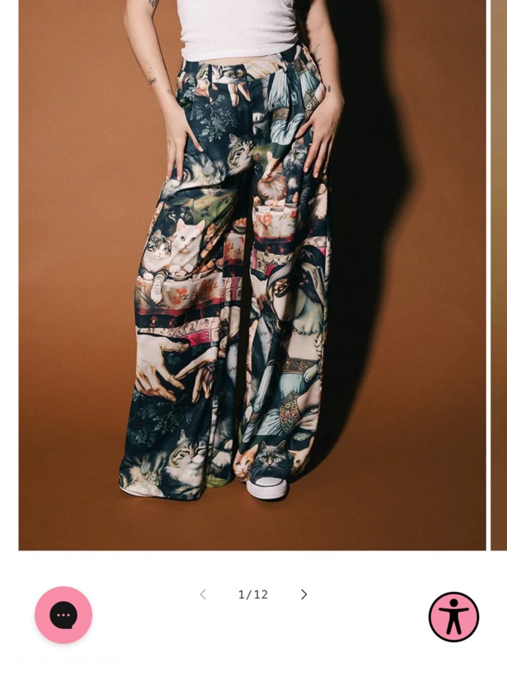 NWOT Dressed in LaLa Cult of Cats Trousers - Picture 3 of 5